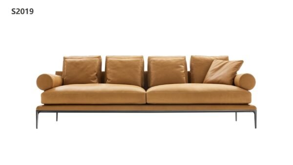 Modern Minimalist Full Leather Sofa - S2019