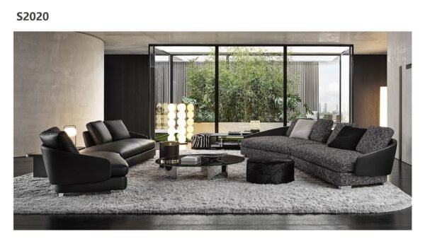 Modern Low-Back Sofa – S2020