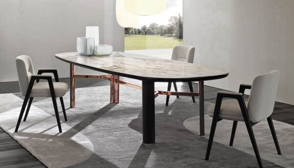 Eastwood Furnishings Modern Luxury Marble Dining Table