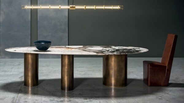 Eastwood Furnishings Modern Luxury Marble Dining Table