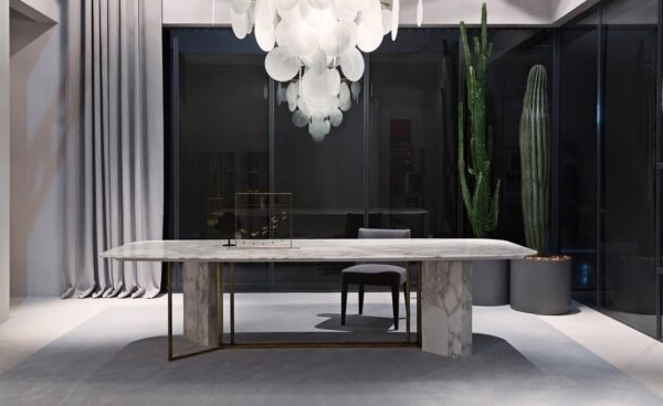 Eastwood Furnishings Modern Luxury Marble Dining Table